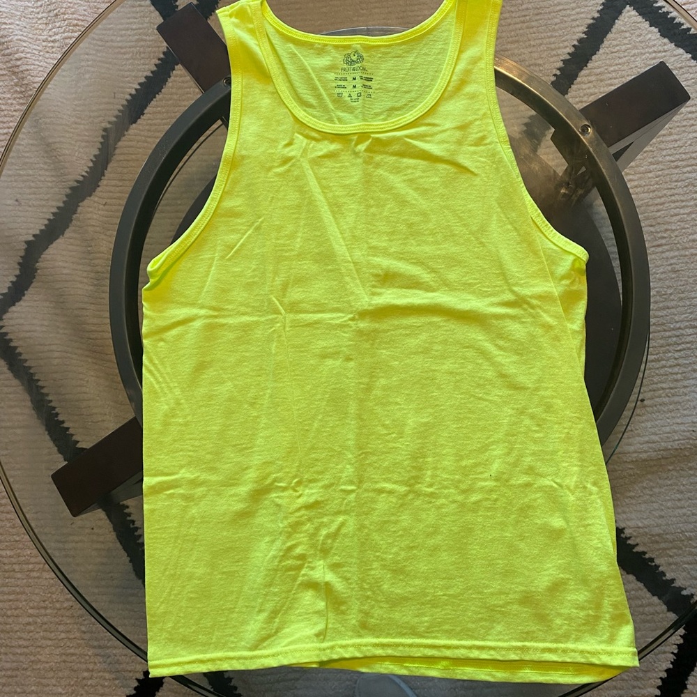 Neon Yellow Tank Top
